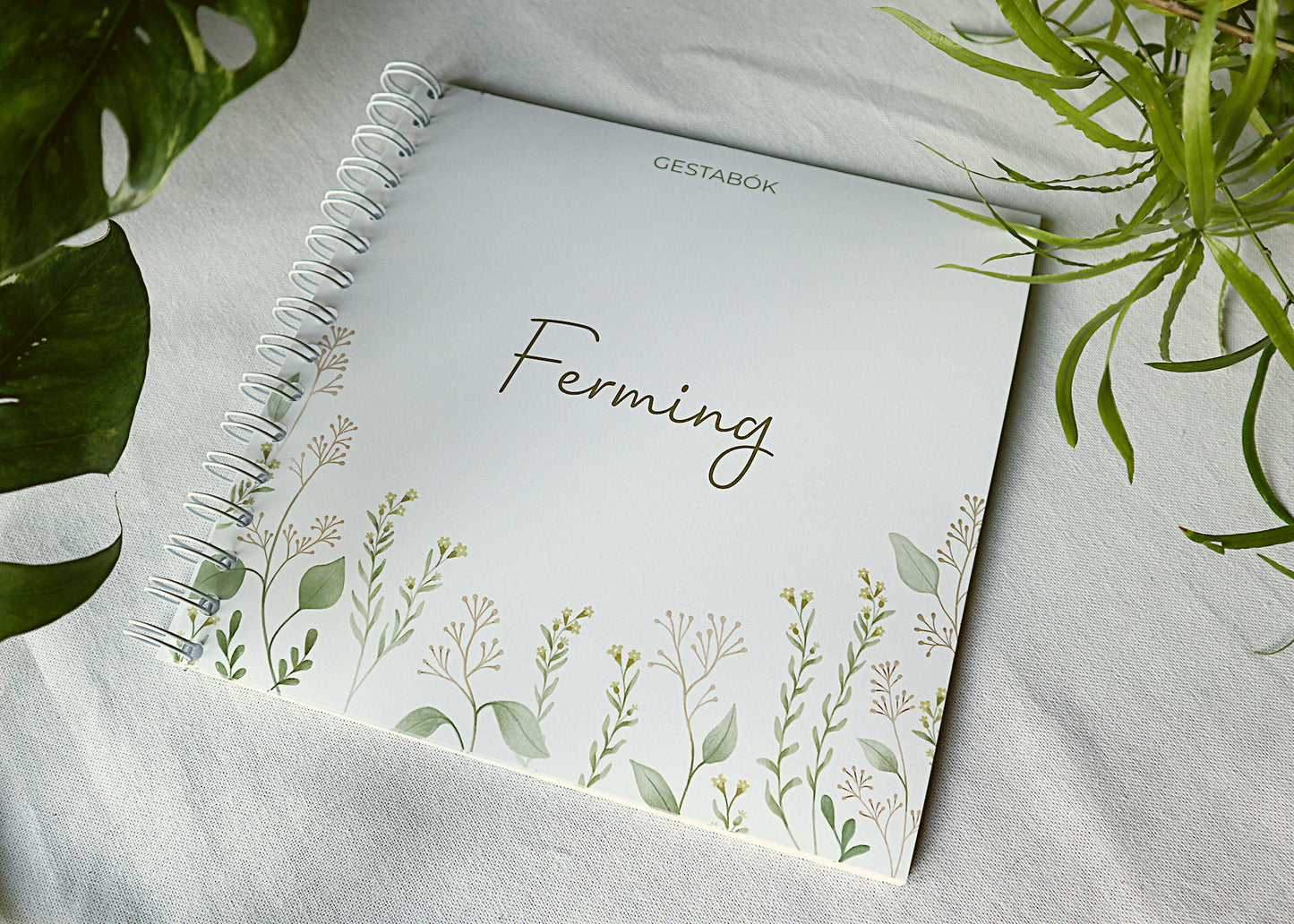 Gestabók ferming græn