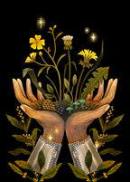 Veggspjald - Grænir fingur