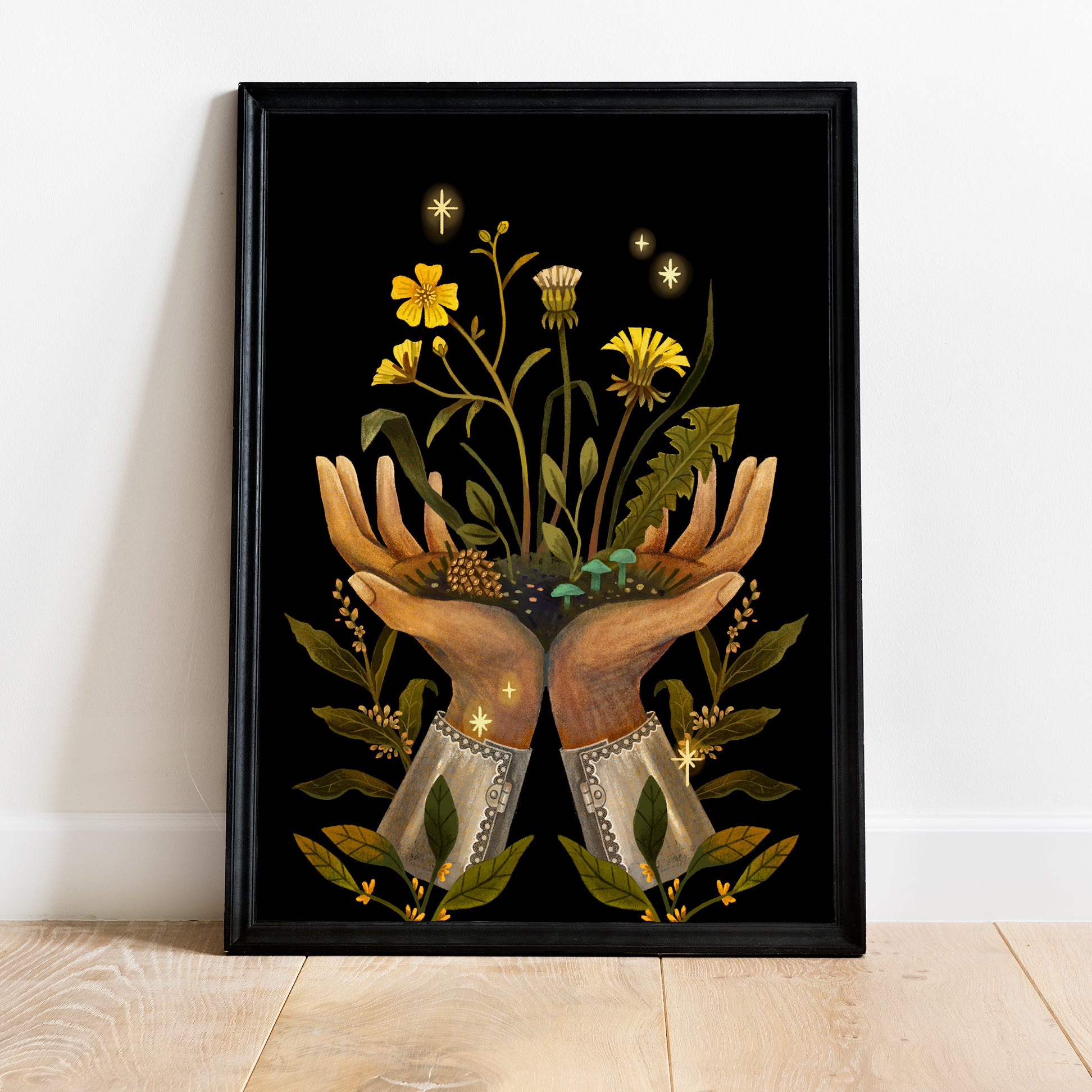 Veggspjald - Grænir fingur