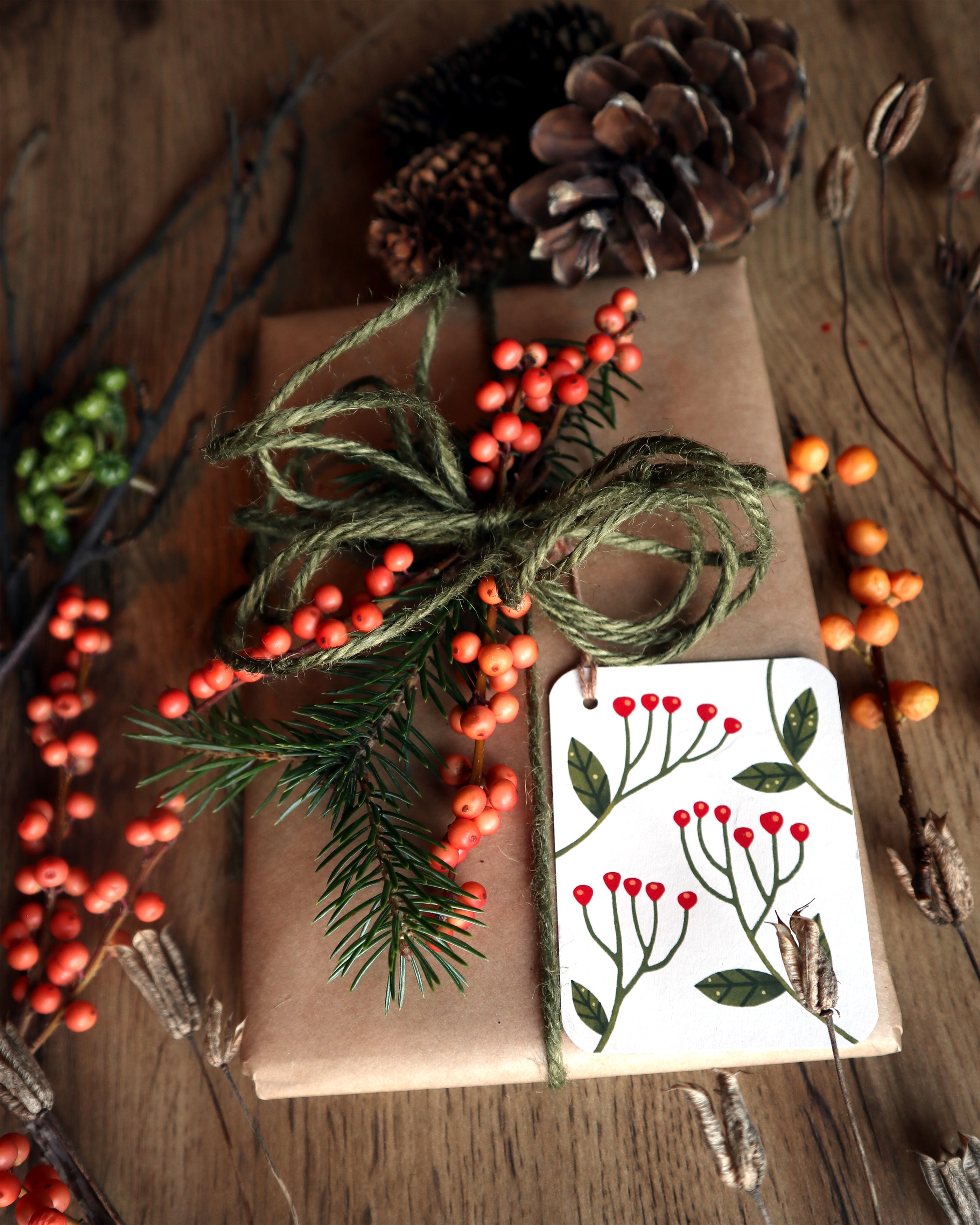 Jólamerkimiðar - Gróður