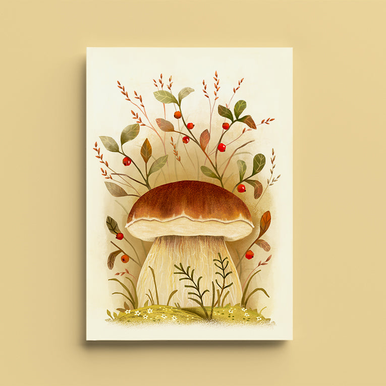 Tækifæriskort opnanlegt - Kóngssveppur