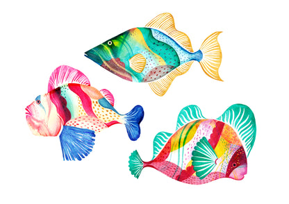 Poster - Multicolored fish