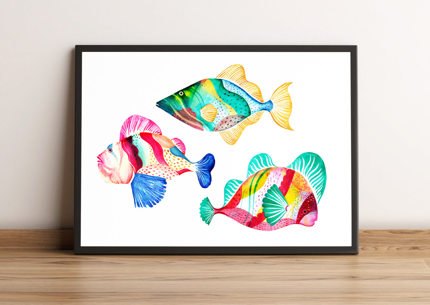 Poster - Multicolored fish